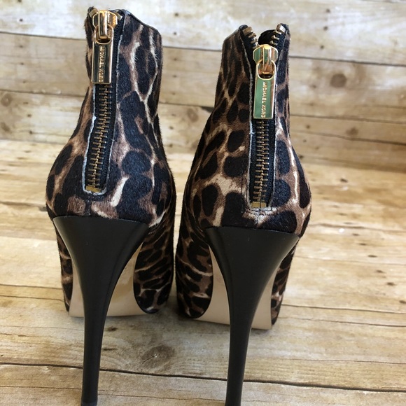 Michael Kors Cheetah Calf Hair Cynthia Booties - Picture 4 of 8